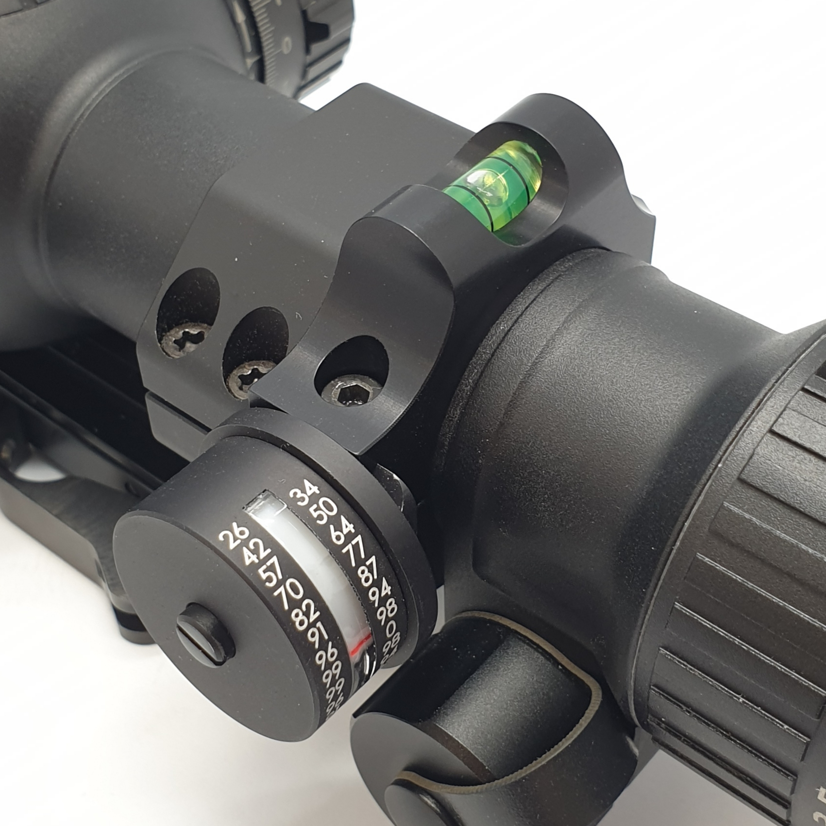 Schusswinkelkompensator mit Ring 34 mm u. Libelle
