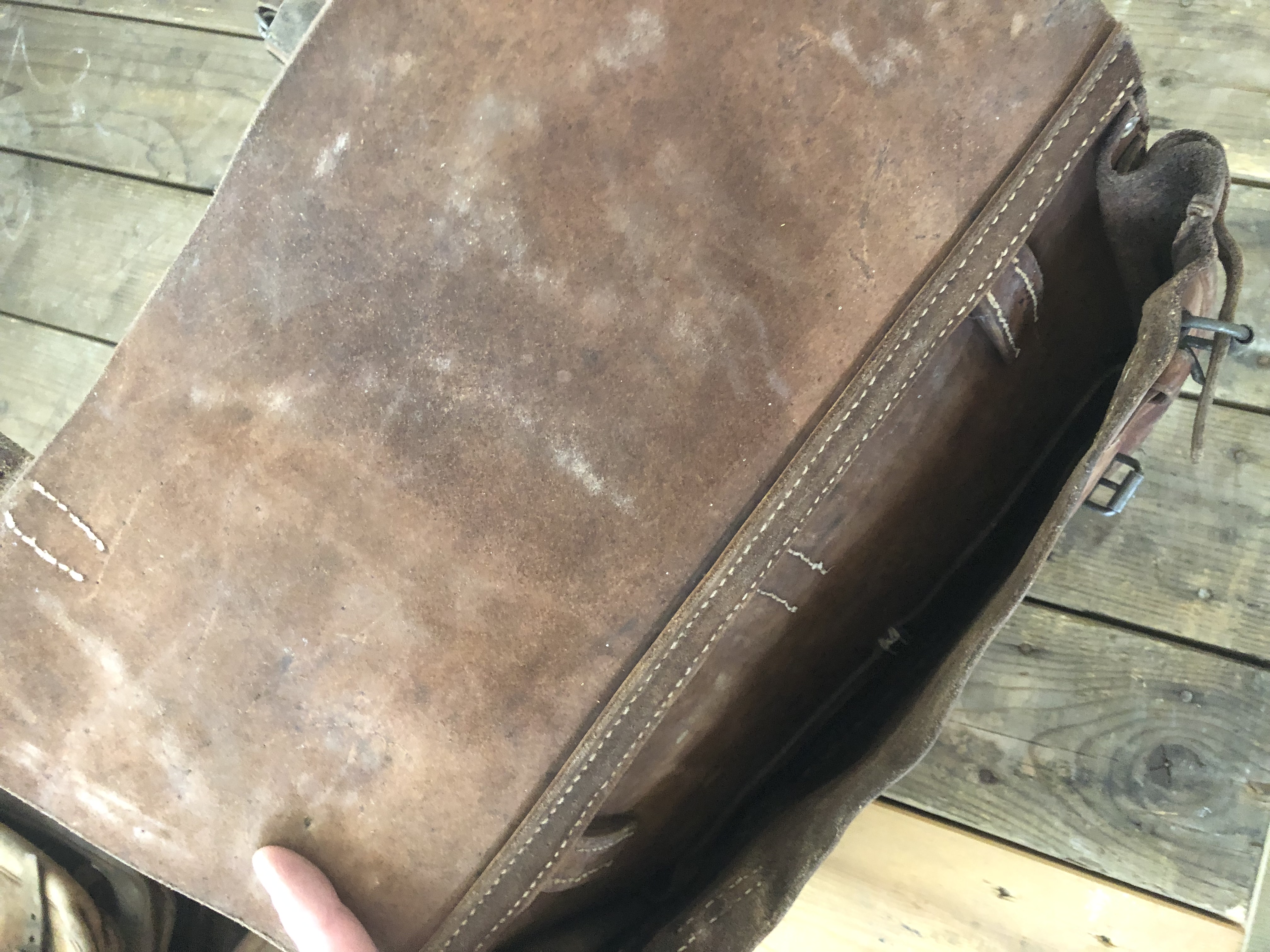 Schweizer Armee Bast Satteltasche Paar
