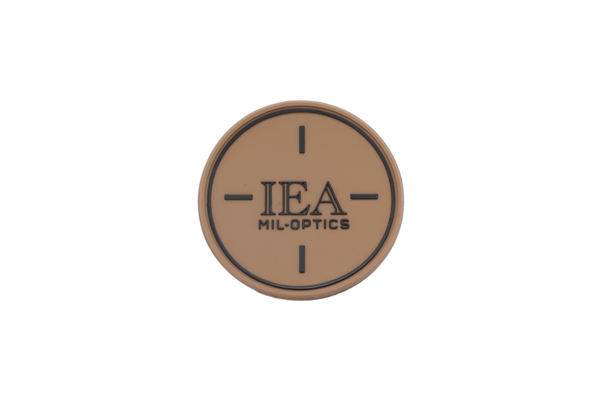 IEA Patch m Logo rund braun