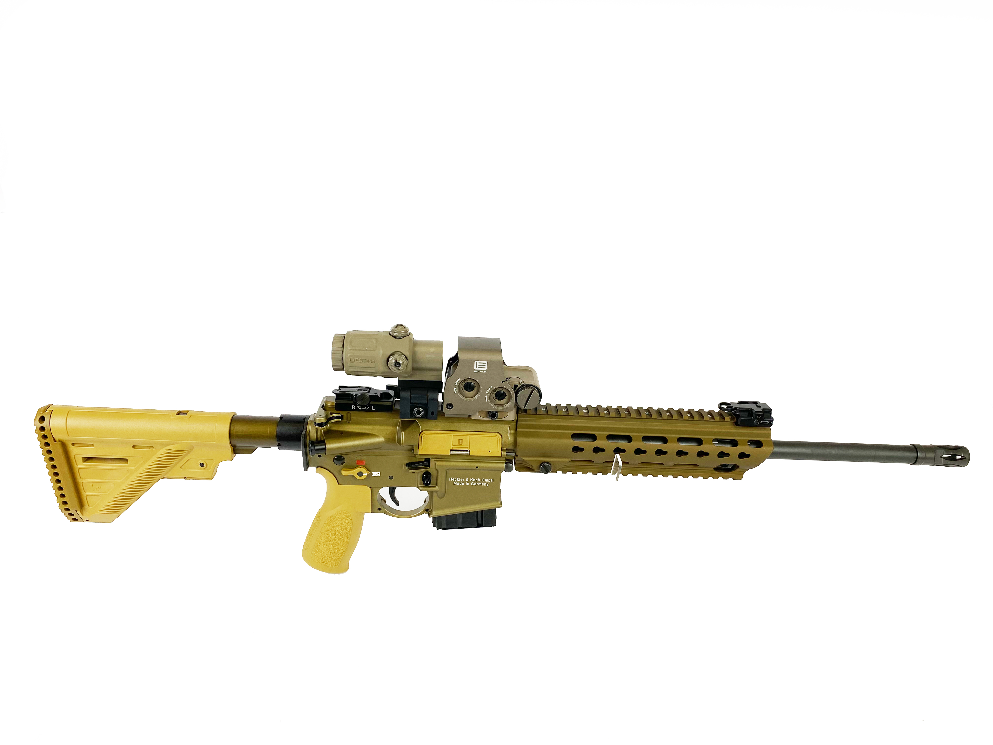 HK MR223 A3 Slim Line 16,5" sand + Eotech EXPS3-0 + G33 tan  KSK KIT langer Handschutz