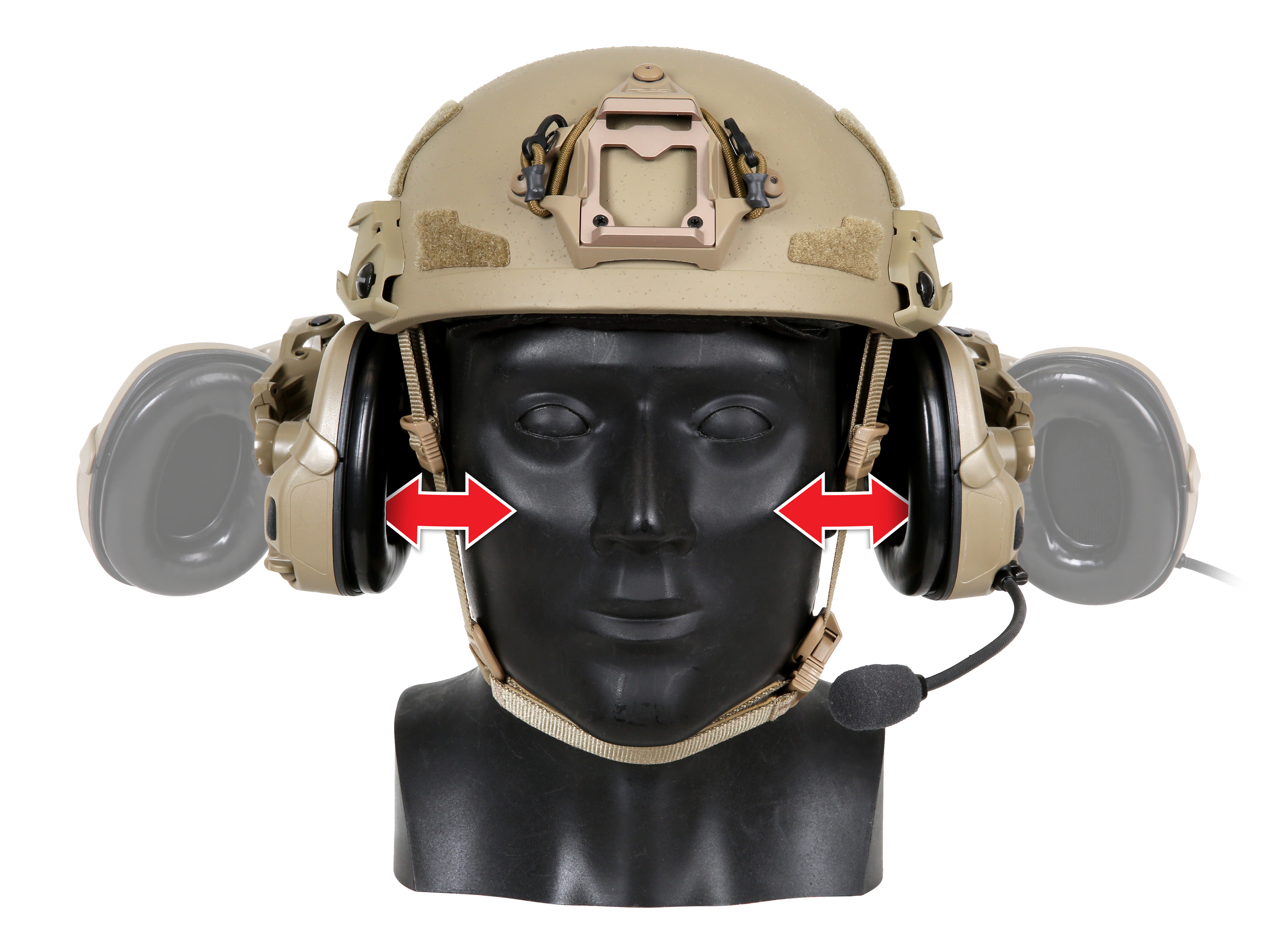 Ops-Core Helmet Mounted Rail Kit AMP Vent Mode