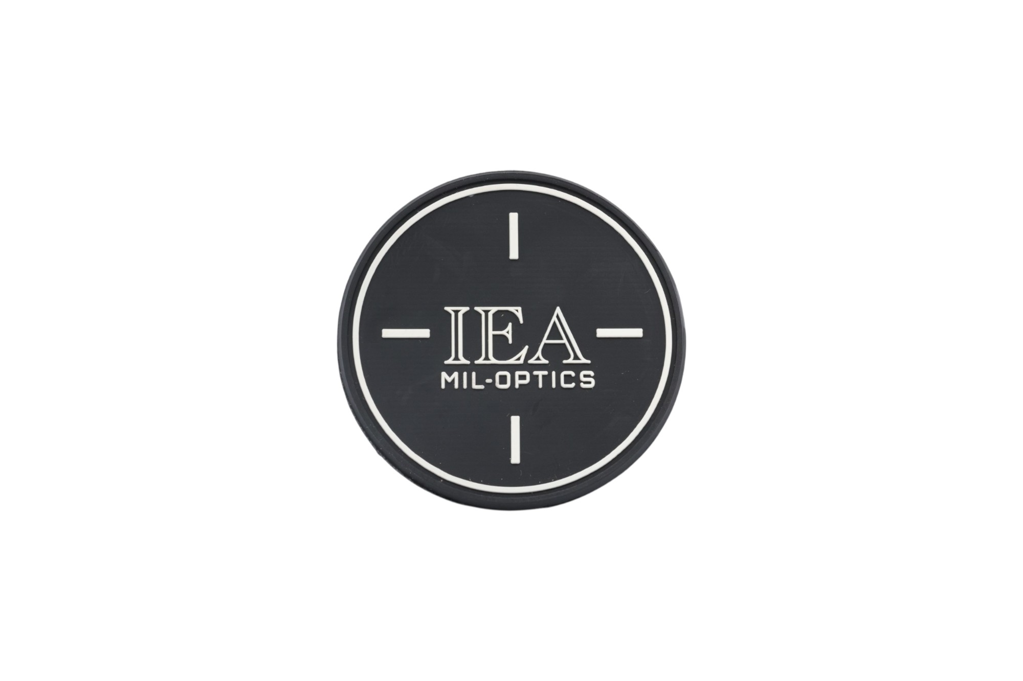 IEA Patch m Logo rund schwarz