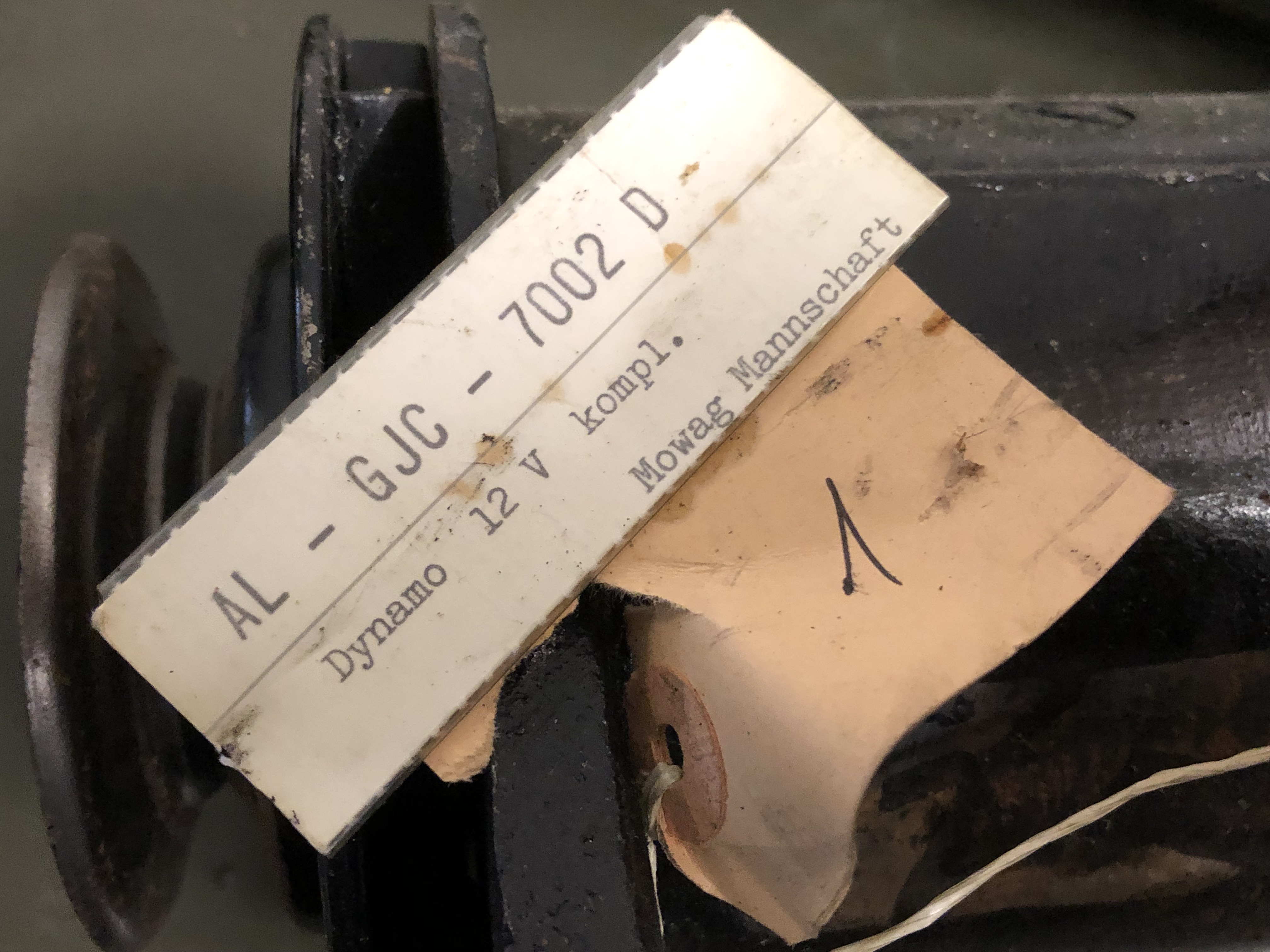 Lichtmaschine Dodge WC / Mowag GW 12V