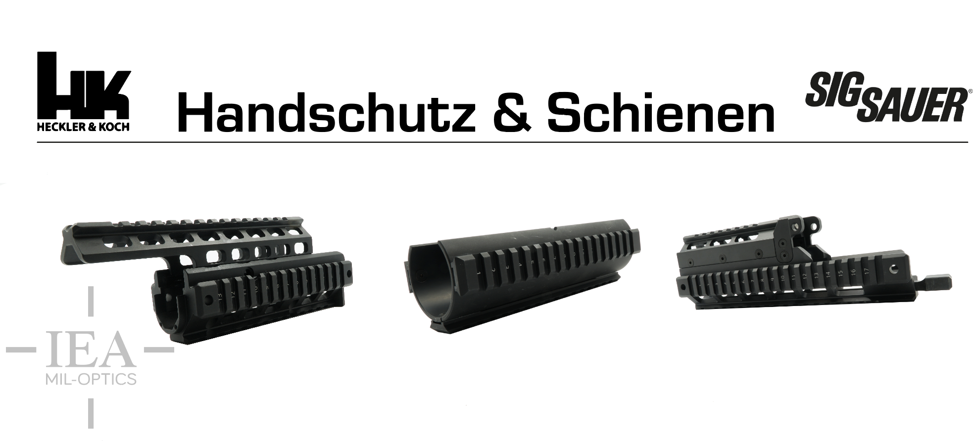 Große Auswahl an Handschutzen & Schienen