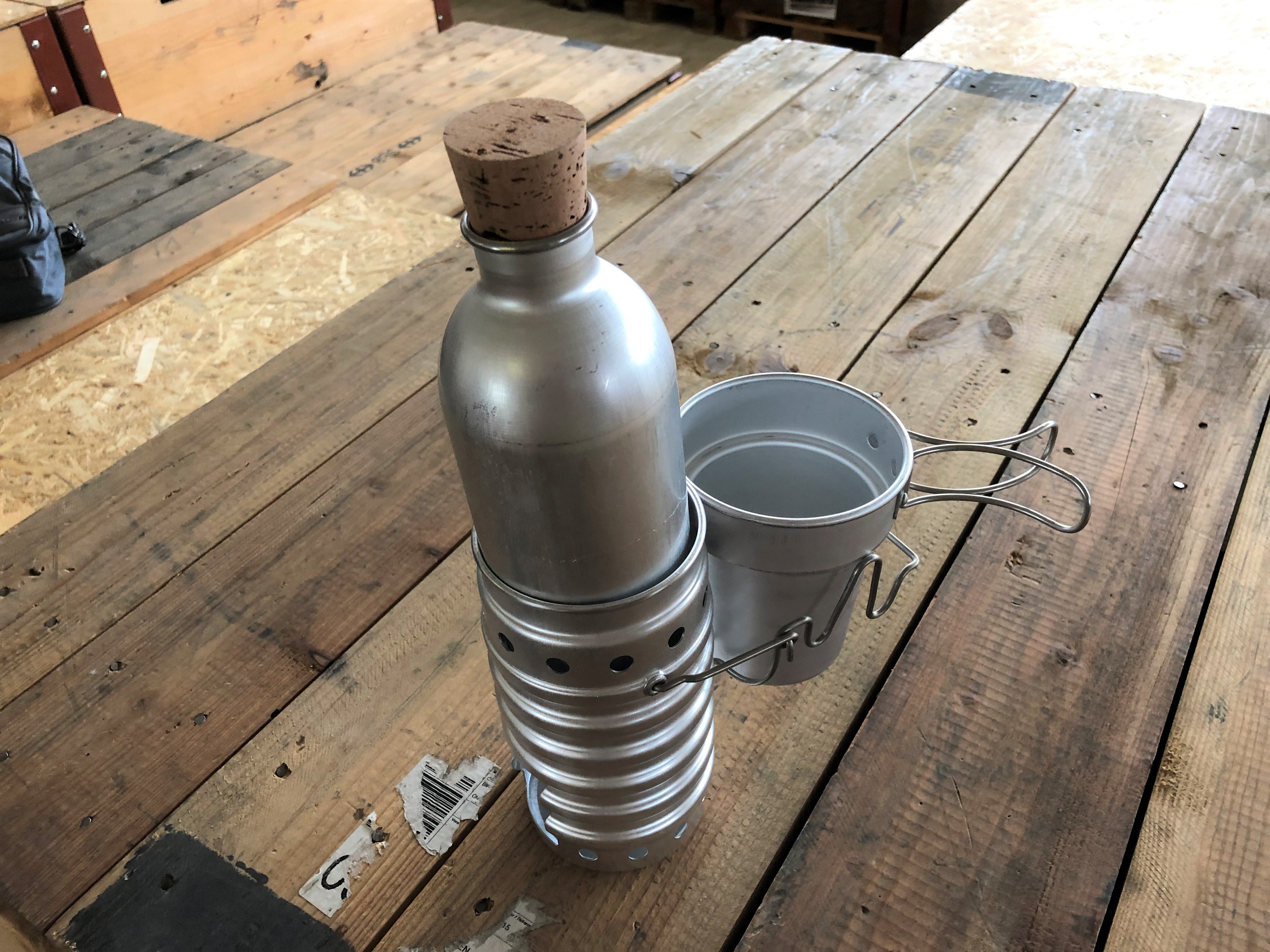 Schweizer Armee Heizflasche, Bordeflasche, Feldflasche